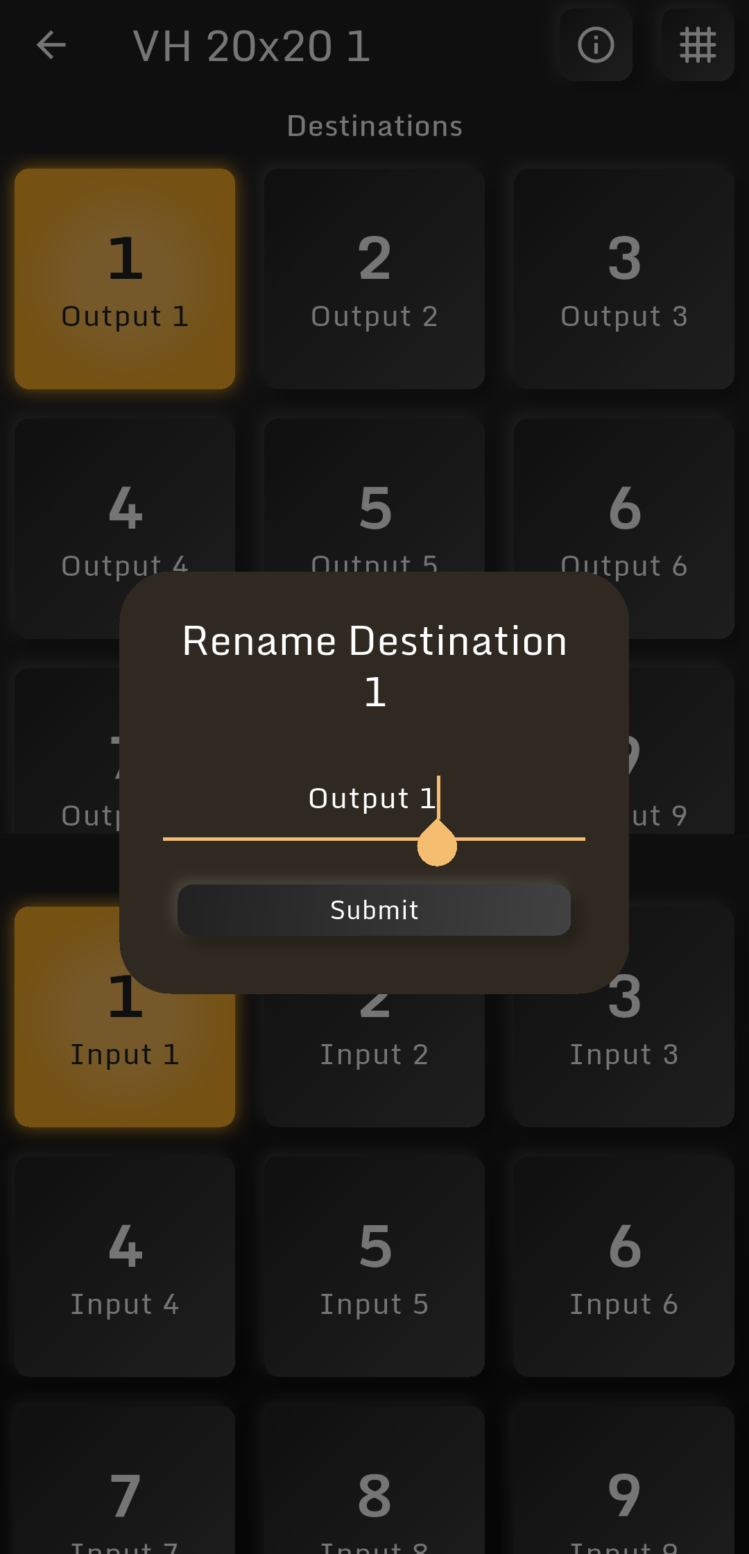 Blackmagic Videohub Remote MindStudio Rename Output